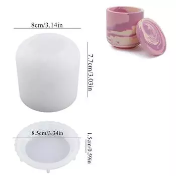 Банка для свечей в виде розы, бетонная силиконовая форма, смоляные формы для хранения цветов, 3D-формы для подсвечников, формы для гипсовых коробок