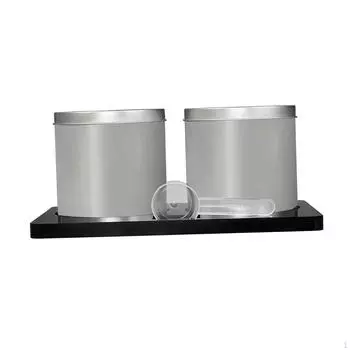 Банки для хранения кофе, банка для пищевых продуктов, цилиндрическая стойка, гайки, крышка для чая с вкладышами, закуски