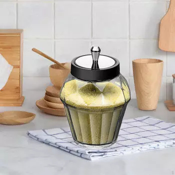 Банки для приправ, контейнер для приправ с крышками, пылезащитная керамика, специи, перец 1 Seasoning Jar