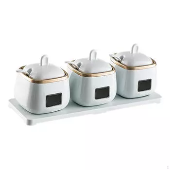 Банки для приправ, кухонные горшки для специй, бытовые бутылки для приправ, ящик для хранения перца темно-зеленого