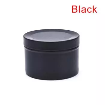 Банки для свечей с крышкой Контейнер для свечей навалом круглый олов пустой ящик для хранения чёрный