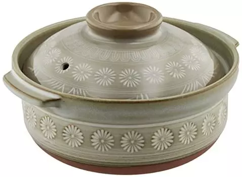 Banko Ware 21681 Ginpo Hanamishima Extra Deep Pot No.. 6, для 1-2 человек, диаметр 7,5 x высота 5,9 дюймов (19 см) x Высота 5,9 дюймов (15 см), Прямой