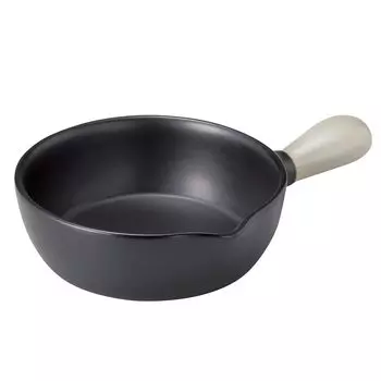 Banko Ware Bicolor Saucepan Frying Pan Open Fireable Oven Safe Diameter Approximately 16cm Tableware Ceramic Microwave Safe Made in Japan 18602