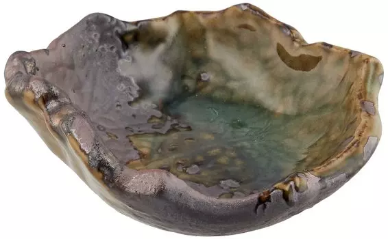 Banko Ware Iga Kinsai Small Bowl Plate Diameter Approximately 9cm Konoha Nozoki Made in Japan 16054