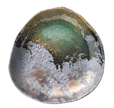 Banko Ware Iga Kinsai Треугольная тарелка, средняя 16057