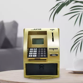 Банкомат-копилка для детей, банка для наличных, креативные развивающие игрушки, игрушки для денег, возраст 3, 4, 5, 6, 7, 8 лет dark blue