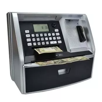 Банкомат-копилка, пароль, копилка, электронная детская копилка, голосовая копилка, игрушка, лучший подарок на день рождения, Рождество, для мальчиков и девочек золотой