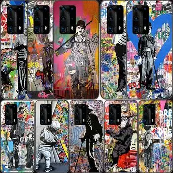 Banksy Graffiti Art Abstract Soft Clear Phone Case For Huawei P30 Lite P10 P20 P40 P50 Pro Mate 40 Pro 30 20 10 Lite Cover Silic Huawei P30 Lite