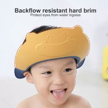 Банная шапочка Расширенная защита Анти обратный козырек Легкий полезный детский шампунь для ушей Товары для малышей синий