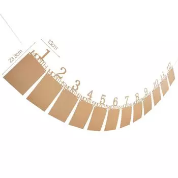 Баннер для фото на 1-й день рождения ребенка Реквизит для фото на 12 месяцев Мальчик Девочка Первый год Украшение для вечеринки в честь первого дня рождения Фотография Гирлянда из флажков розовый