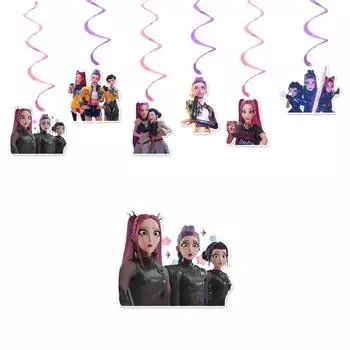 Баннер для украшения тематической вечеринки по случаю дня рождения, флажки, флажок для торта, воздушные шары - Набор One Size