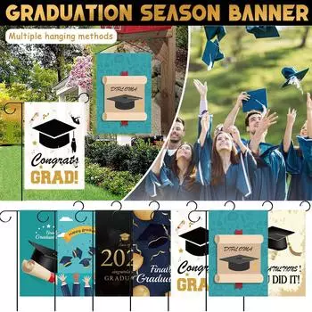 Баннер для украшения выпускного сезона чёрный