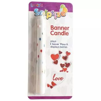 Баннер Клоун Свеча на День рождения Классический Клоун Узор Баннеры Украшают Свечи для Вечеринки и Фестивального Украшения