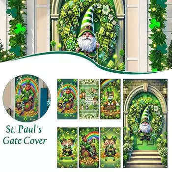 Баннер ко Дню Святого Патрика, фоны для украшения двери ко Дню Святого Патрика, фоны для украшения вечеринки One Size