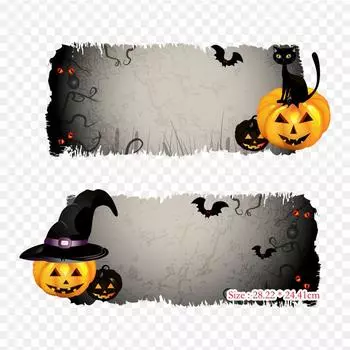 Баннер на Хэллоуин, Хэллоуин, фонарь Джека, термопереносная печать, виниловые нашивки, наклейки для одежды, аппликации «сделай сам», моющиеся нашивки