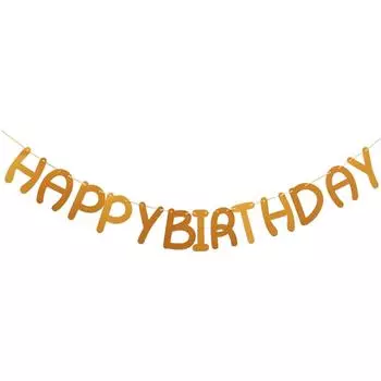 Баннер с днем рождения Знак с днем рождения Украшения с днем рождения Баннер на день рождения для вечеринки по случаю дня рождения