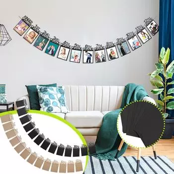 Баннер с фотографией на выпускной, баннер на выпускной средней школы, выпускной колледжа, украшения для вечеринки One Size чёрный