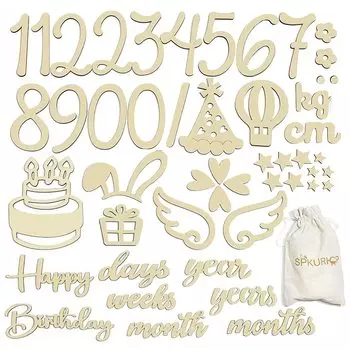 Баннер с фотографией «Век Луны» Фото «Век Луны» Деревянная фотография «Век Луны» Товары для фотографий Новорожденный Фото «Век Луны» Деревянная открытка «Век Луны» Набор из 49 ежемесячных открыток «Юбилей»