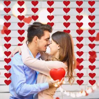 Баннер в форме сердца на День матери, украшение ко Дню святого Валентина, 72 шт., без самостоятельной сборки, гирлянда в форме сердца One Size