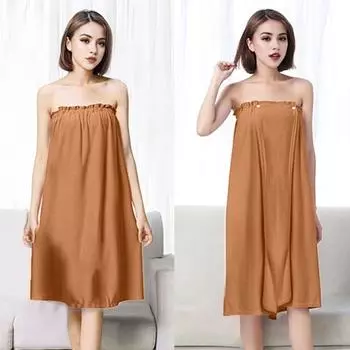 Банное платье из микрофибры, быстро впитывающее, быстросохнущее, противоскользящее, с регулируемой грудью, без рукавов, с застежкой на кнопки, свободная одежда для пляжа, спа, бассейна, банный халат темно-фиолетового