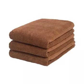 Банное полотенце 1190 70 x Набор однотонных мокко Идеально для красоты, эстетики и ухода #S203, Быстросохнущее, 100% хлопок, Момме, 130см, 3, Полотенца, Цвет,