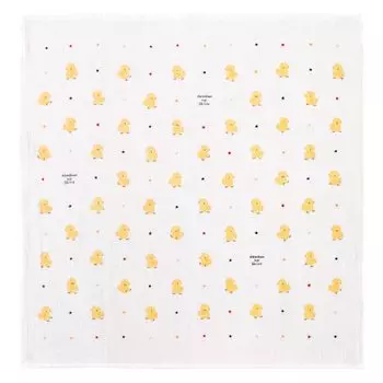 Банное полотенце 95 x 95 PiyoHiyoko Сделано в Японии слоновая кость