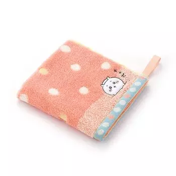 Банное полотенце Chiikawa с розовым ворсом, симпатичное, 34 x 35 см 41-1091070 Прибл. розовый