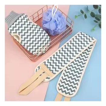 Банное полотенце Чистые банные перчатки Мяч для ванны Двусторонний матовый прочный костюм из трех предметов Туалетные принадлежности 3pcs/set жёлтый