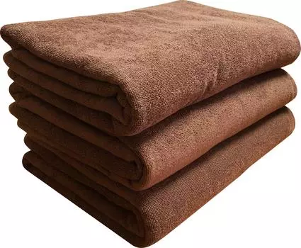 Банное полотенце Destyle Extra Large, профессионально подобранный коричневый комплект из 3 шт., 100 x 200 см, прибл.