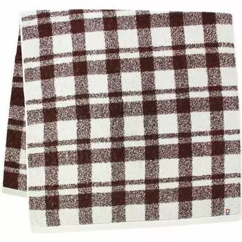 Банное полотенце Hayashi коричневого цвета 60 x 120 см, полотенце Imabari Famille Check BI200826 Сделано в Японии Прибл. коричневый