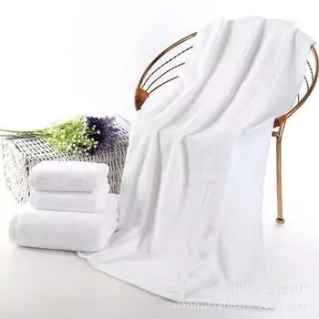 Банное полотенце, хлопковое, утолщенное, впитывающее, для отеля, для салона красоты, для дома, белое хлопковое большое полотенце для плавания 70x140cm белый