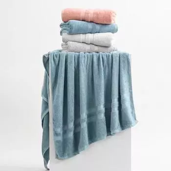 Банное полотенце из бамбукового волокна 32 пляжных полотенца Трансграничное гостиничное домашнее утолщенное банное полотенце для взрослых класса А с впитывающим действием оптом. 90*180cm слоновая кость