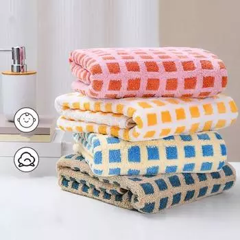 Банное полотенце из хлопка, очень большое, длинное, толстое, быстросохнущее, впитывающее, мягкое, плюшевое полотенце, набор полотенец для ванной 1PC 70 * 140cm темно-синий