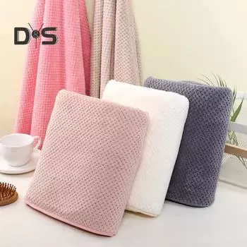 Банное полотенце из кораллового флиса высокой плотности, пушистое, быстро впитывающее воду, быстросохнущее, пляжное полотенце, полотенце для душа в отеле, пригодное для машинной стирки, полотенце для бассейна 140cm синий