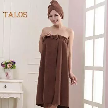 Банное полотенце из микрофибры с бантиком и регулируемой застежкой-лентой, эластичное банное полотенце-бандо в стиле обертывания груди розовый