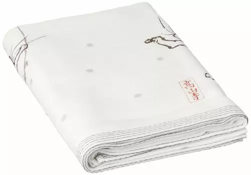 Банное полотенце Marushin Сертифицировано храмом Кодзанджи Choju Jinbutsu Giga 60 x 120 см Юги Сделано в Японии Хлопковое полотенце с сертификатом Imabari 0525006400 100%