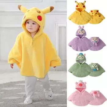 Банное полотенце с капюшоном для маленьких девочек и мальчиков, халат с рисунком лисы и кролика, дизайн