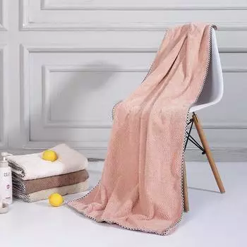 Банное полотенце Толстое мягкое полотенце 70х140см розовый