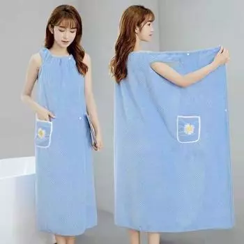 Банное полотенце Ультрамягкое суперабсорбентное быстросохнущее, приятное для кожи, не выцветающее банное полотенце, халат L