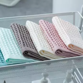 Банные полотенца для тела для дома однотонные взрослые вафельные полотенца быстросохнущие безворсовые банные хлопковые полотенца для душа коричневый