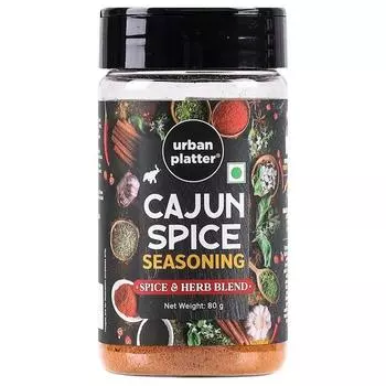 Баночка для приправы Urban Platter Cajun Spice, 80 г (Посыпайте картофель фри, попкорн, закуски и многое другое | Подходит для маринадов и приготовления соусов)
