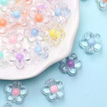 Баночка в виде сердца, сливовые бусины, модный материал ручной работы, изготовление ювелирных изделий, около 40 шт., прозрачное/матовое ожерелье, браслет «сделай сам» Transparent разноцветный