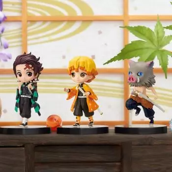 Banpresto Demonic Blade Figure Q Posket Puchi 6th Tanjiro Zenitsu Inosuke 3 Types Completed