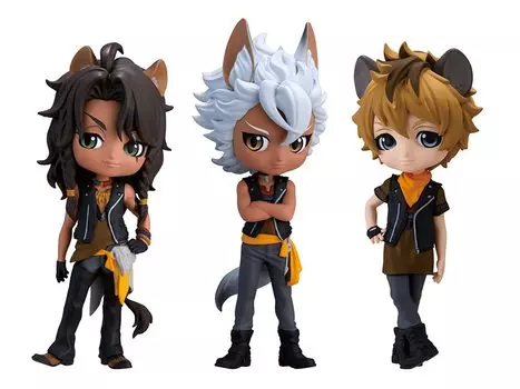 BANPRESTO Disney Twisted Wonderland Q posket petit vol.3, набор всех трех типов