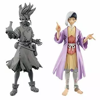 Banpresto Dr.STONE FIGURE of STONE WORLD modeling Asagiri Senku Figure 18cm 2set