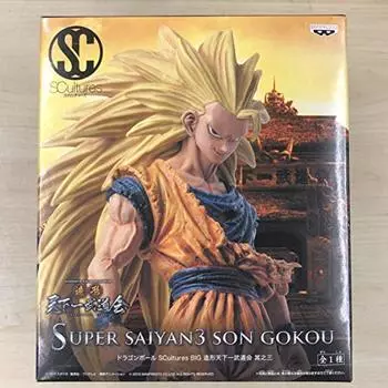 Banpresto Dragon Ball Z 9-Inch Super Saiyan 3 Son Goku Figure, SCulture Big Budoukai Volume 3