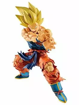 Banpresto Dragonball Legends Collab-Kamehameha Son Gokou Toy, Yellow, Orange, Blue