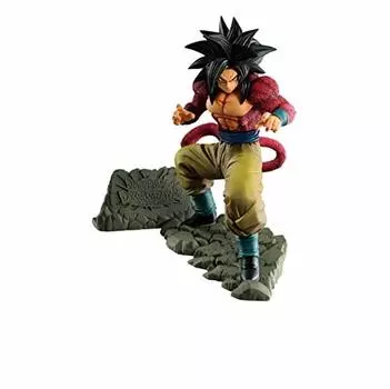 Banpresto Ichiban Kuji Dragon Ball UlTMATE EVOLUTION с наградой за сотрудничество в битве Dokkan, 4-я годовщина, фигурка Супер Сайян 4 Сон Гоку