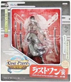 Banpresto Ichiban Kuji One Piece ~Swordsman Edition~ Последняя призовая фигурка Зоро, специальная цветная версия.