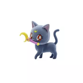 Banpresto Pretty Guardian Sailor Moon Fluffy Fluffy Fluffy Luna Figure Version A